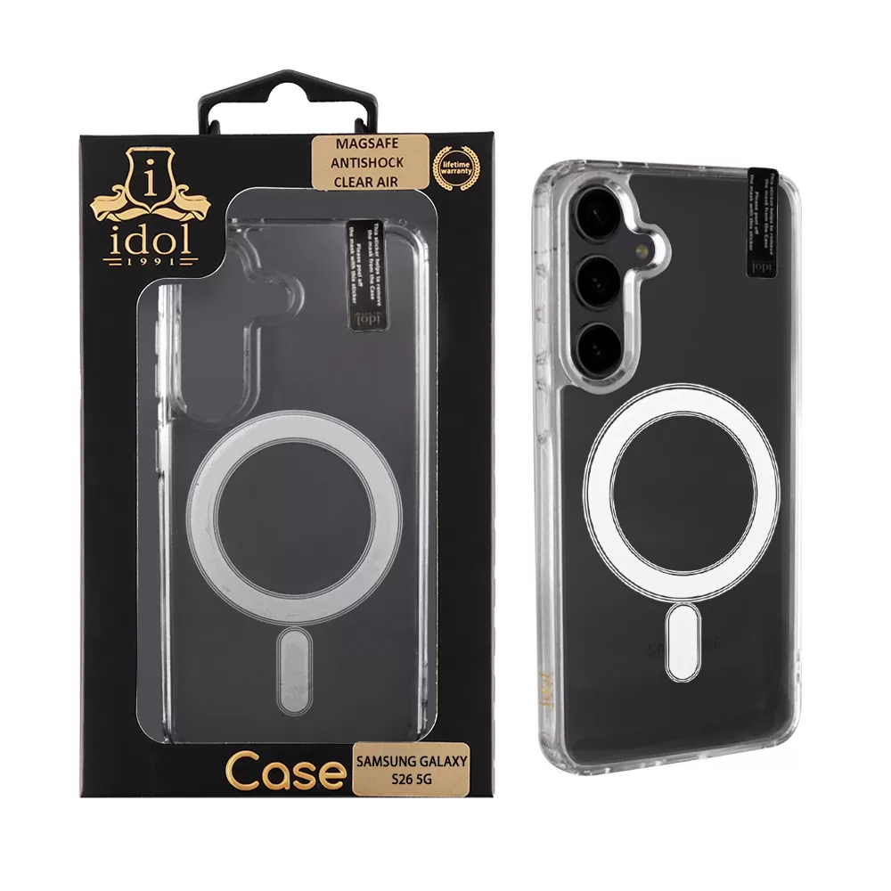 IDOL 1991 MAGSAFE ANTISHOCK CLEAR AIR TPU1 ΘΗΚΗ SAMSUNG GALAXY S26 5G 6.3" BACK COVER  CAMERA GUARD ΔΙΑΦΑΝΗ