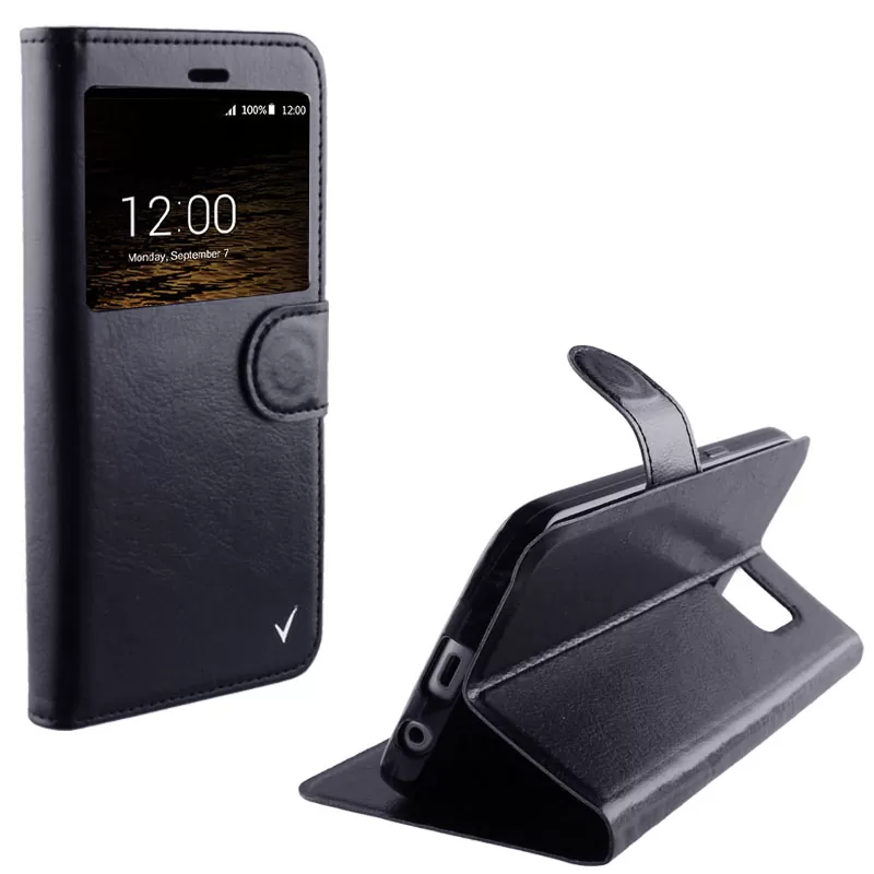 VOLTE-TEL LEATHER-TPU VIEW ΘΗΚΗ SAMSUNG NOTE FE BOOK STAND BLACK - Image 3