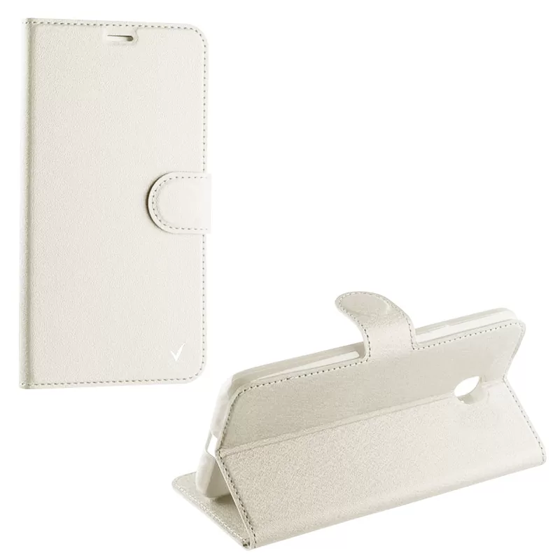 VOLTE-TEL LEATHER-TPU BOOK STAND ΘΗΚΗ ZTE BLADE V7 SILK WHITE