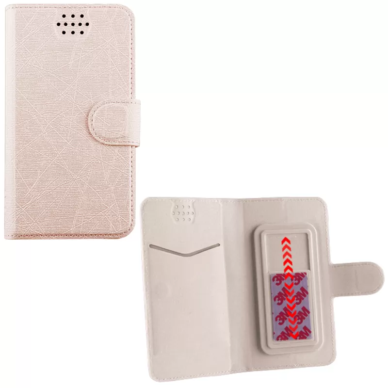 VOLTE-TEL SLIDE ΘΗΚΗ UNIVERSAL 5.0in-5.7in LEATHER LINE BOOK STAND 3M GOLD