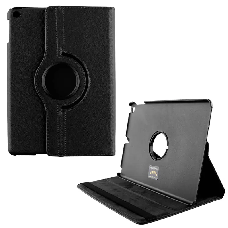 VOLTE-TEL LEATHER BOOK ROTATING STAND ΘΗΚΗ IPAD 9.7in 2017/IPAD 9.7in 2018 BLACK