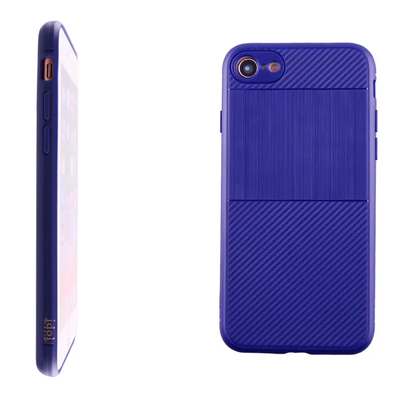 IDOL 1991 CARBON TPU ΘΗΚΗ IPHONE SE 2022/IPHONE SE 2020/IPHONE 8/7 4.7in  BLUE