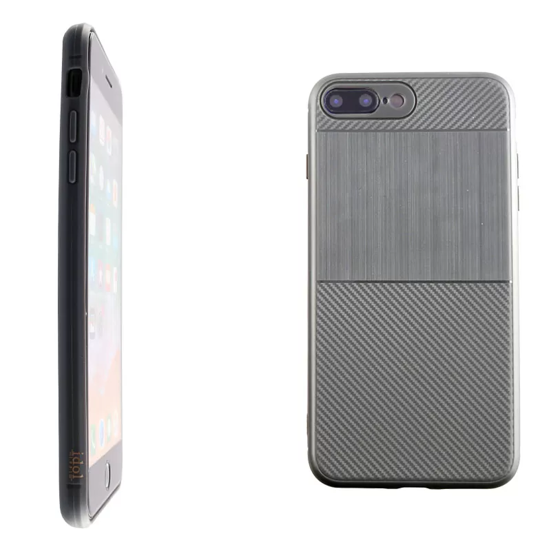 IDOL 1991 CARBON TPU ΘΗΚΗ IPHONE 8 PLUS/7 PLUS 5.5in  GREY