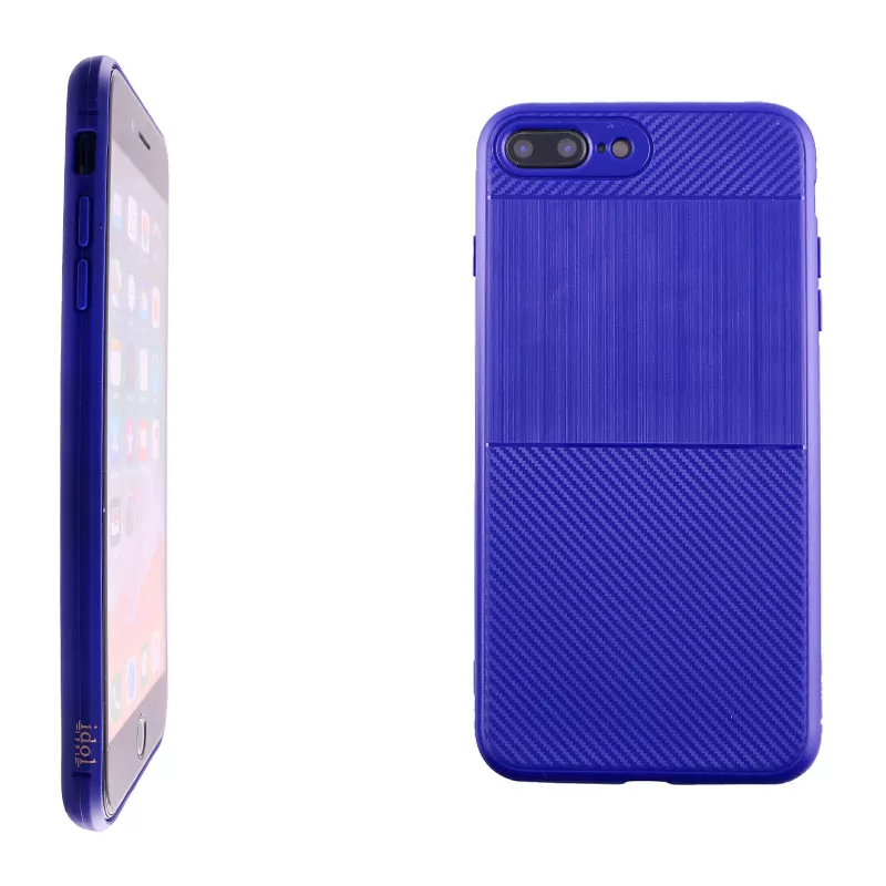 IDOL 1991 CARBON TPU ΘΗΚΗ IPHONE 8 PLUS/7 PLUS 5.5in  BLUE