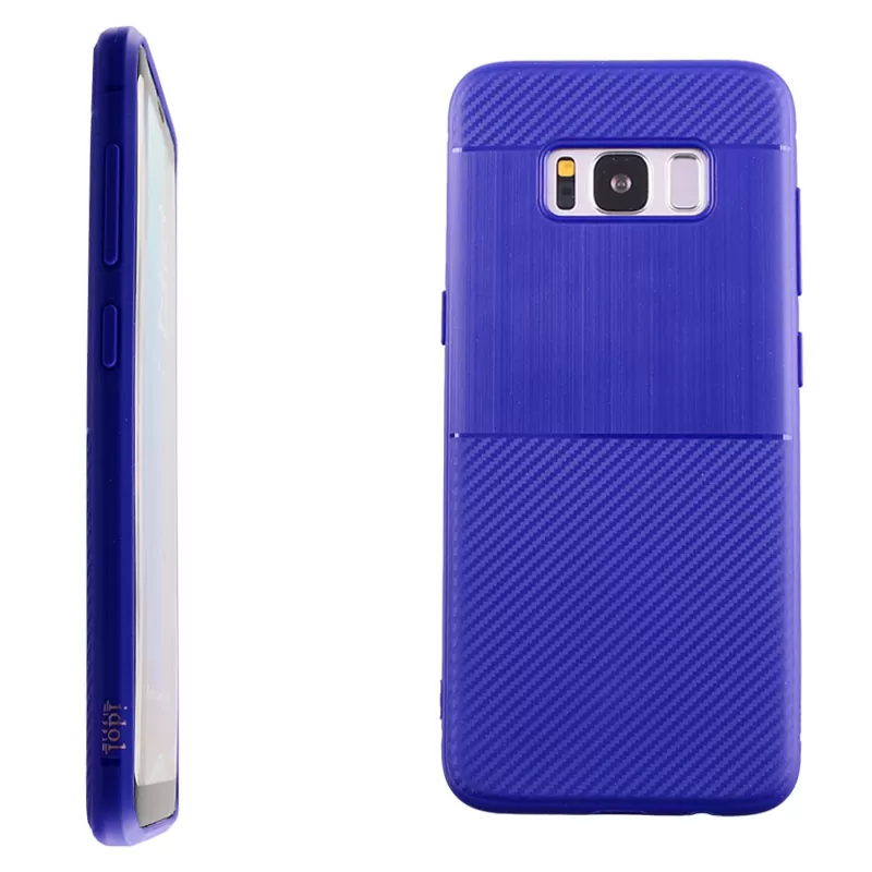 IDOL 1991 CARBON TPU ΘΗΚΗ SAMSUNG S8 G950 5.8in  BLUE