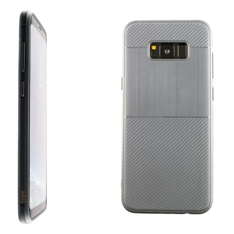 IDOL 1991 CARBON TPU ΘΗΚΗ SAMSUNG S8 PLUS G955 6.2in  GREY