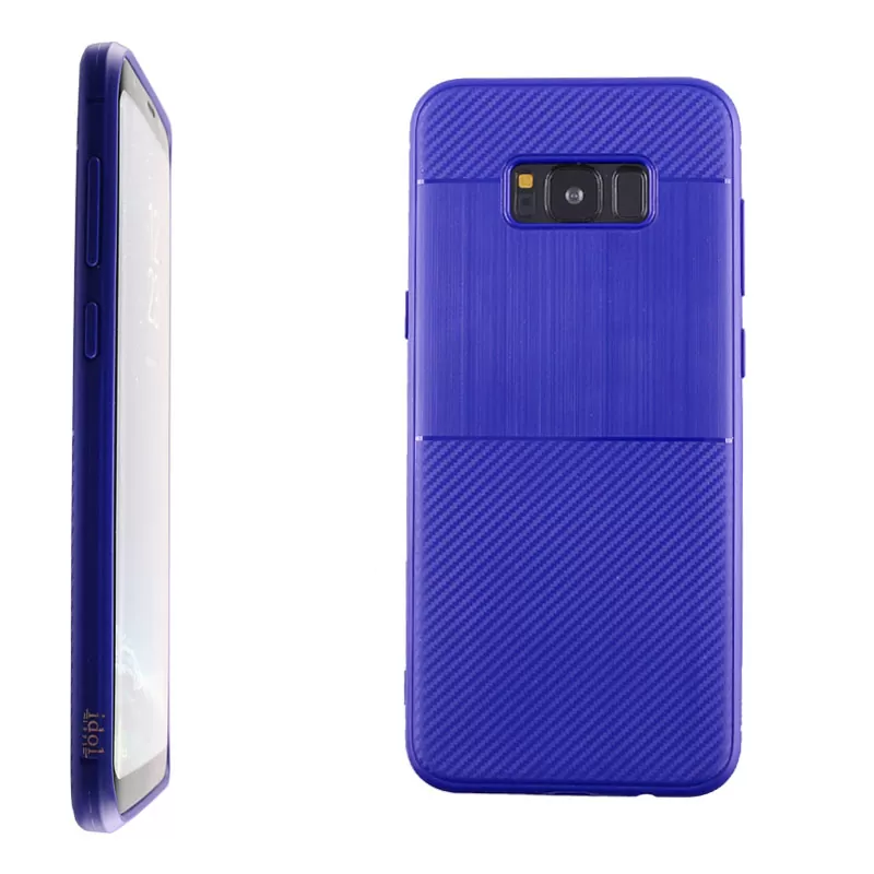IDOL 1991 CARBON TPU ΘΗΚΗ SAMSUNG S8 PLUS G955 6.2in  BLUE