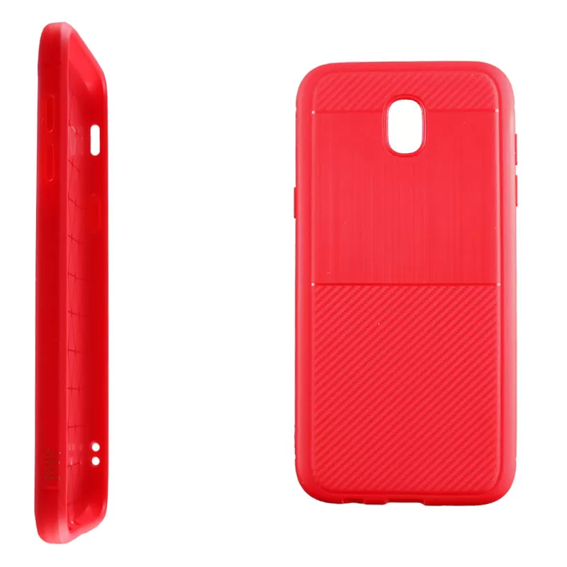 IDOL 1991 CARBON TPU ΘΗΚΗ SAMSUNG J5 2017 J530 5.2in  RED