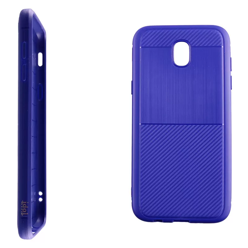 IDOL 1991 CARBON TPU ΘΗΚΗ SAMSUNG J5 2017 J530 5.2in  BLUE