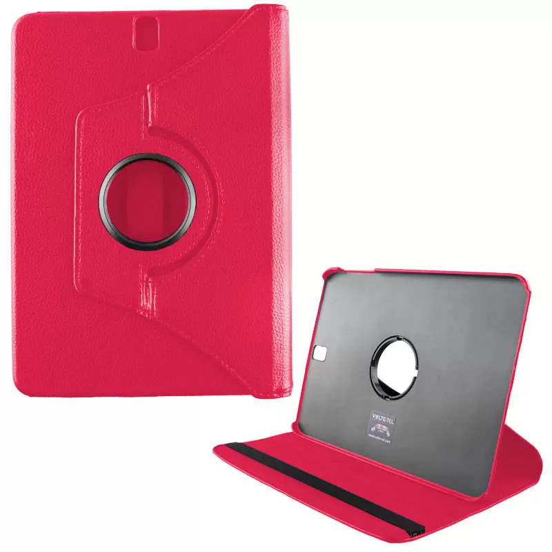 VOLTE-TEL LEATHER BOOK ROTATING STAND ΘΗΚΗ SAMSUNG TAB A 2017 T385 8in PINK