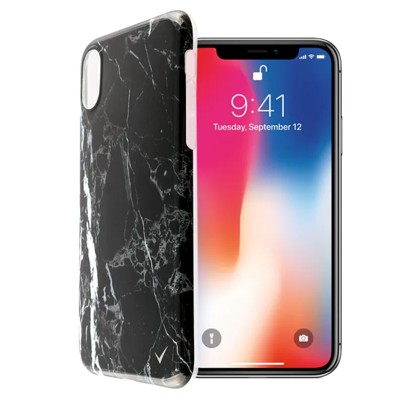 VOLTE-TEL MARBLE ΘΗΚΗ IPHONE XS/X 5.8in TPU BLACK 01