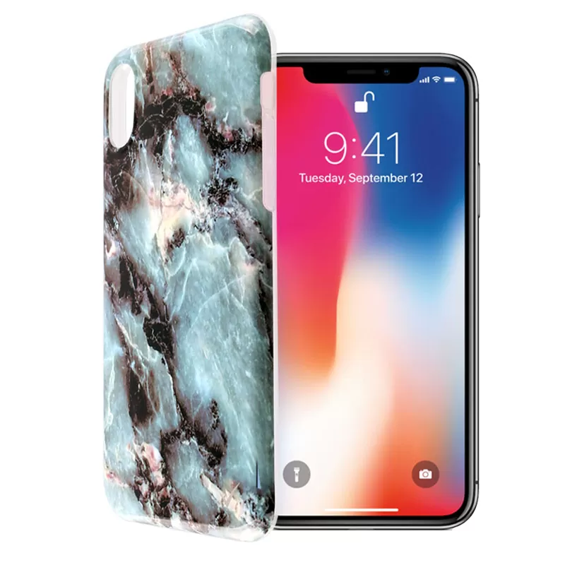 VOLTE-TEL MARBLE ΘΗΚΗ IPHONE XS/X 5.8in TPU BLUE 04