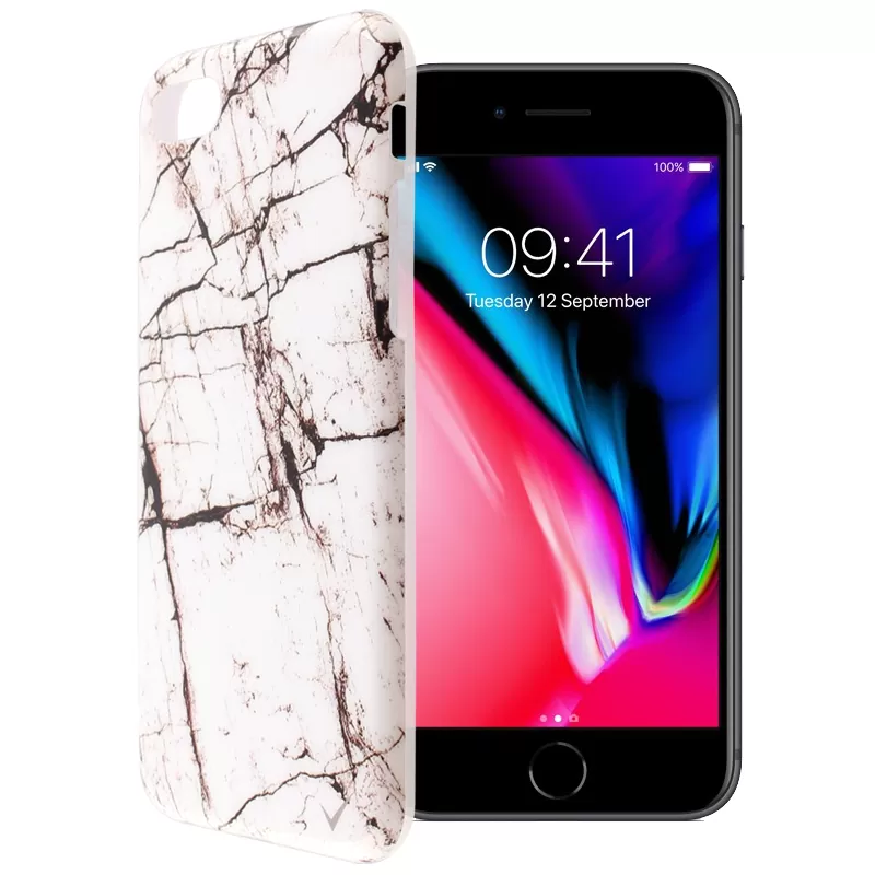 VOLTE-TEL MARBLE ΘΗΚΗ IPHONE SE 2022/IPHONE SE 2020/IPHONE 8/7 4.7in TPU WHITE 03