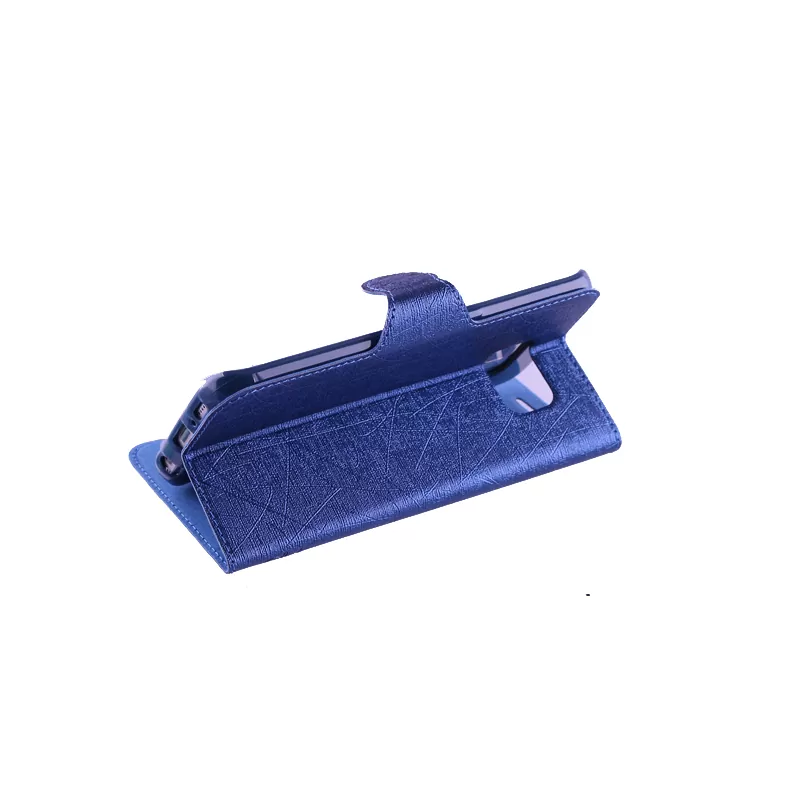 VOLTE-TEL ΘΗΚΗ SAMSUNG S6 EDGE G925 LINE LEATHER-TPU BOOK STAND BLUE - Image 3