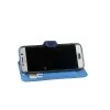 VOLTE-TEL ΘΗΚΗ SAMSUNG S6 EDGE G925 LINE LEATHER-TPU BOOK STAND BLUE