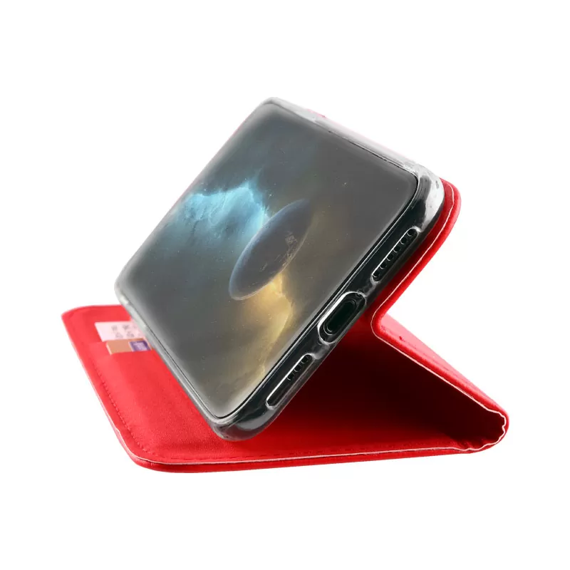 VOLTE-TEL ΘΗΚΗ XIAOMI REDMI GO 5.0" POCKET MAGNET BOOK STAND RED - Image 4