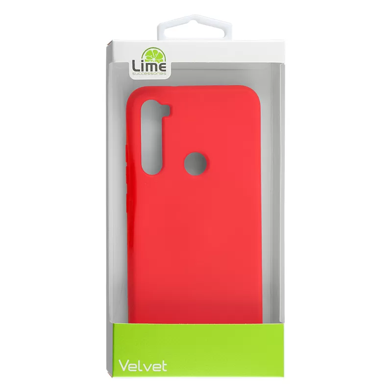 LIME VELVET TPU ΘΗΚΗ SAMSUNG A40 A405 5.9in 4 SIDE RED
