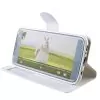 VOLTE-TEL ΘΗΚΗ IPHONE SE 2022/IPHONE SE 2020/IPHONE 8/7 4.7" LEATHER-TPU VIEW BOOK STAND WHITE