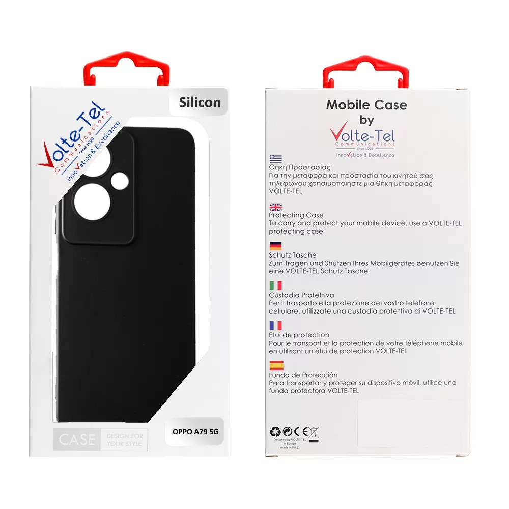 VOLTE-TEL SILICON TPU ΘΗΚΗ OPPO A79 5G 6.72in  FULL CAMERA PROTECTION BLACK - Image 2