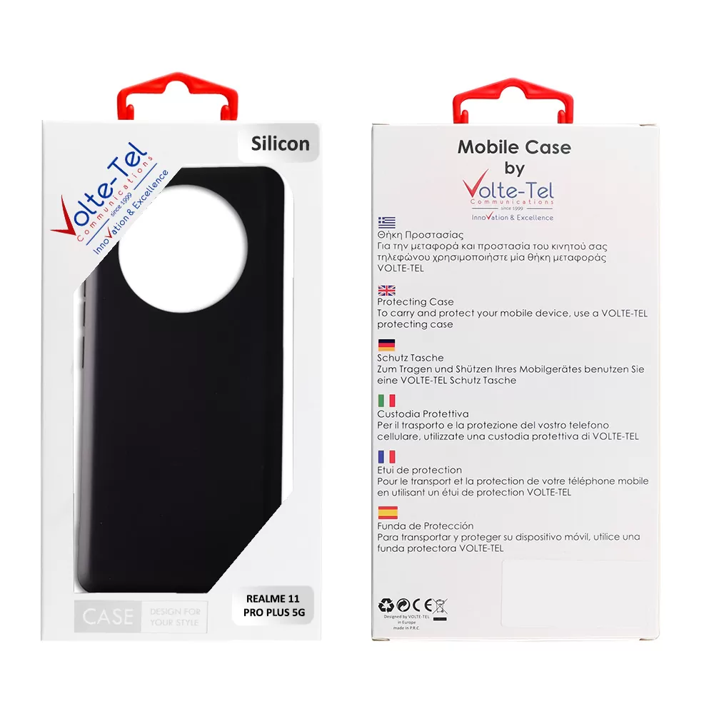 VOLTE-TEL SILICON TPU ΘΗΚΗ REALME 11 PRO PLUS 5G 6.72in  CAMERA GUARD BLACK
