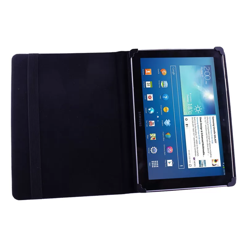 VOLTE-TEL ΘΗΚΗ TABLET 11.2" - 14.6" (34,1cm x 24cm) UNIVERSAL LEATHER BOOK STAND BLACK
