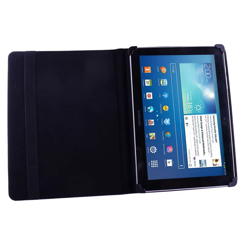 VOLTE-TEL ΘΗΚΗ TABLET 11.2" - 14.6" (34,1cm x 24cm) UNIVERSAL LEATHER BOOK STAND BLUE - Image 2