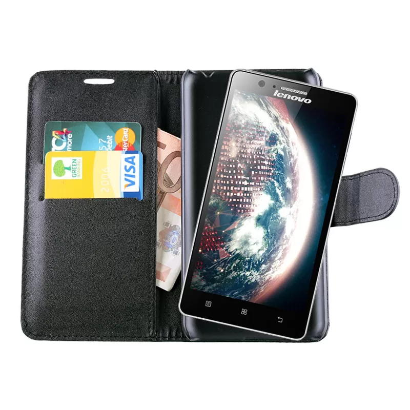 VOLTE-TEL ΘΗΚΗ LENOVO A536 LEATHER PU -BOOK STAND BLACK - Image 3