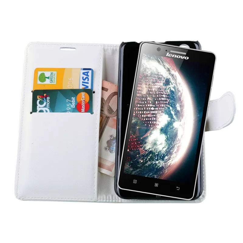 VOLTE-TEL ΘΗΚΗ LENOVO A536 LEATHER PU -BOOK STAND WHITE - Image 3