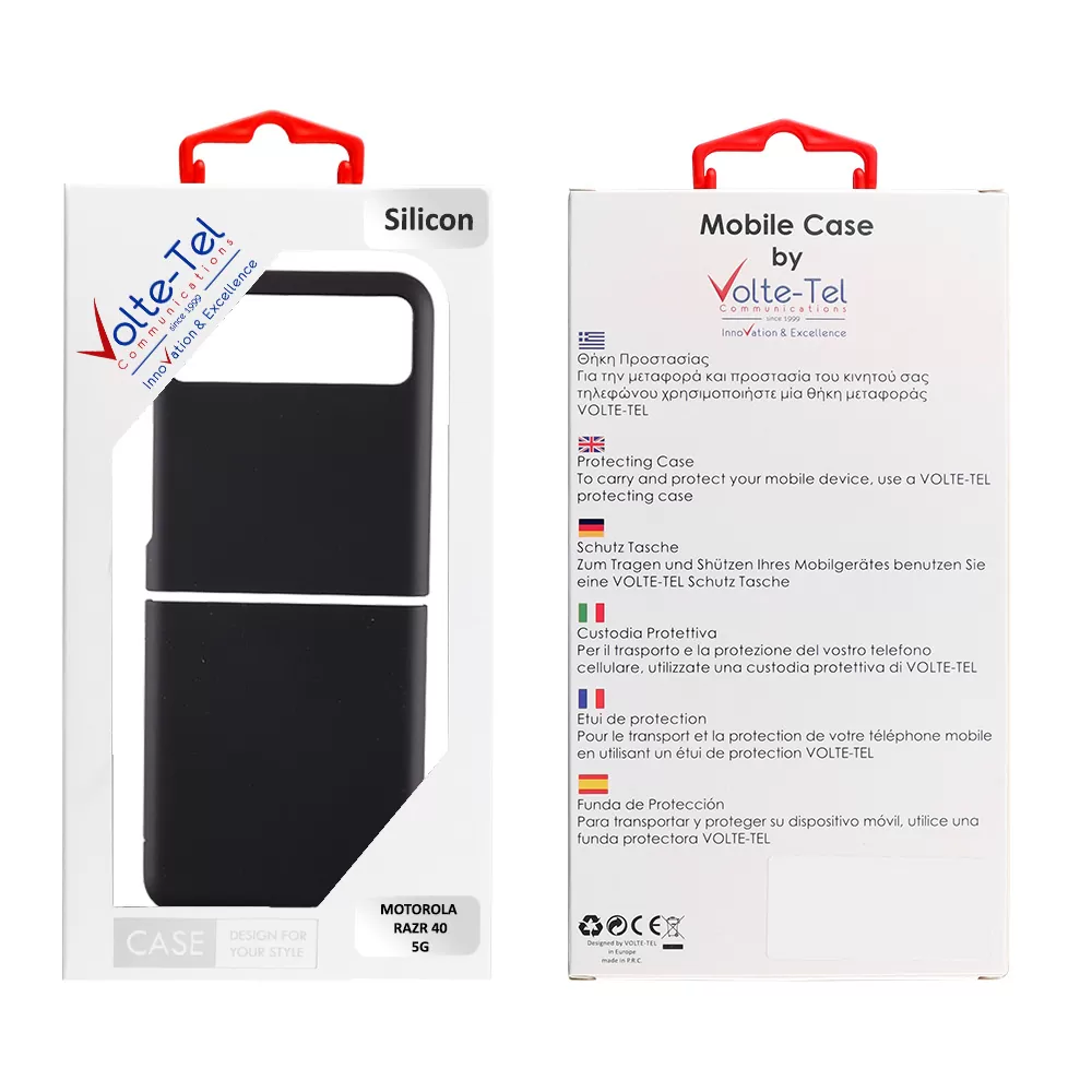 VOLTE-TEL PC SILICON ΘΗΚΗ MOTOROLA RAZR 40 5G 6.9in BLACK - Image 2