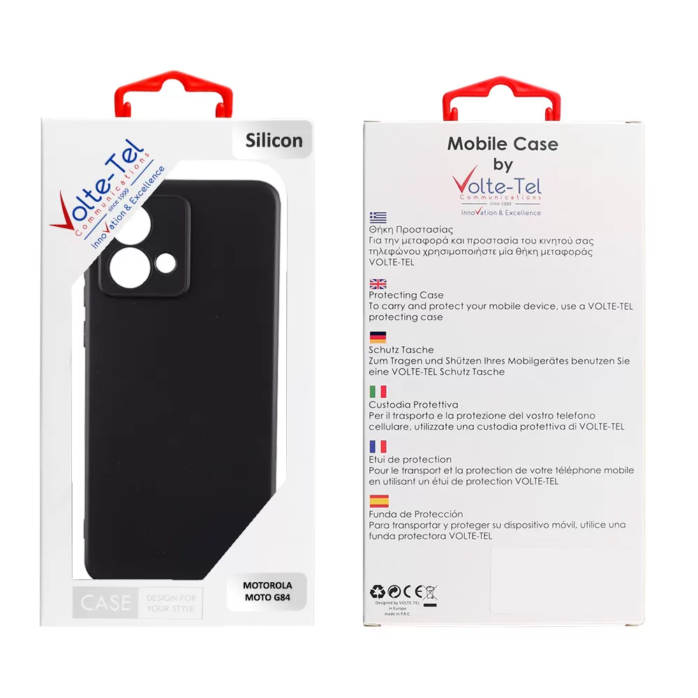 VOLTE-TEL SILICON TPU ΘΗΚΗ MOTOROLA MOTO G84 5G 6.5in  FULL CAMERA PROTECTION BLACK - Image 2