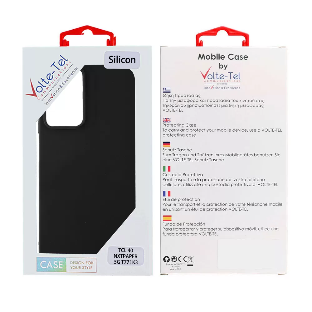 VOLTE-TEL SILICON TPU ΘΗΚΗ TCL 40 NXTPAPER 5G T771K3 6,6in  CAMERA GUARD BLACK - Image 2