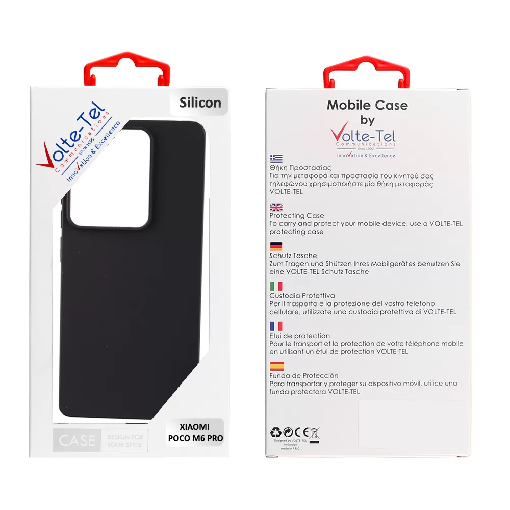 VOLTE-TEL SILICON TPU ΘΗΚΗ XIAOMI POCO M6 PRO 4G 6.67in  CAMERA GUARD BLACK - Image 2