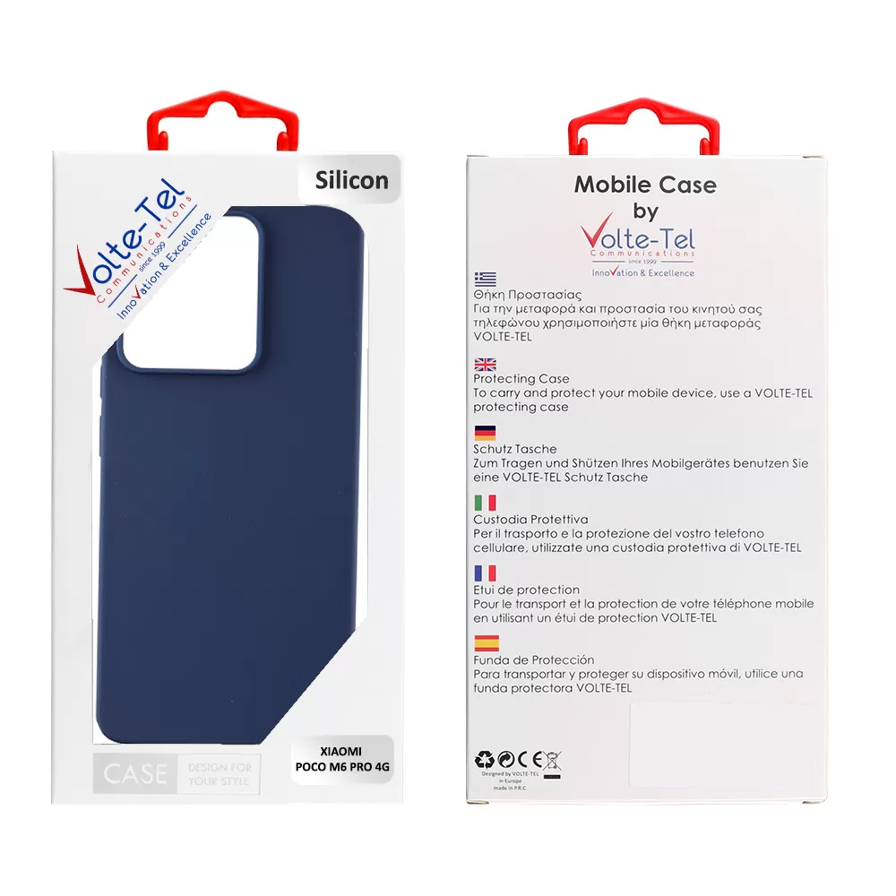 VOLTE-TEL SILICON TPU ΘΗΚΗ XIAOMI POCO M6 PRO 4G 6.67in  CAMERA GUARD BLUE - Image 2