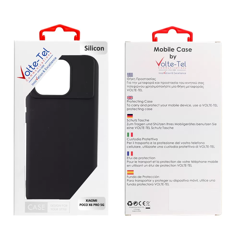 VOLTE-TEL SILICON TPU ΘΗΚΗ XIAOMI POCO X6 PRO 5G 6.67in  CAMERA GUARD BLACK - Image 2