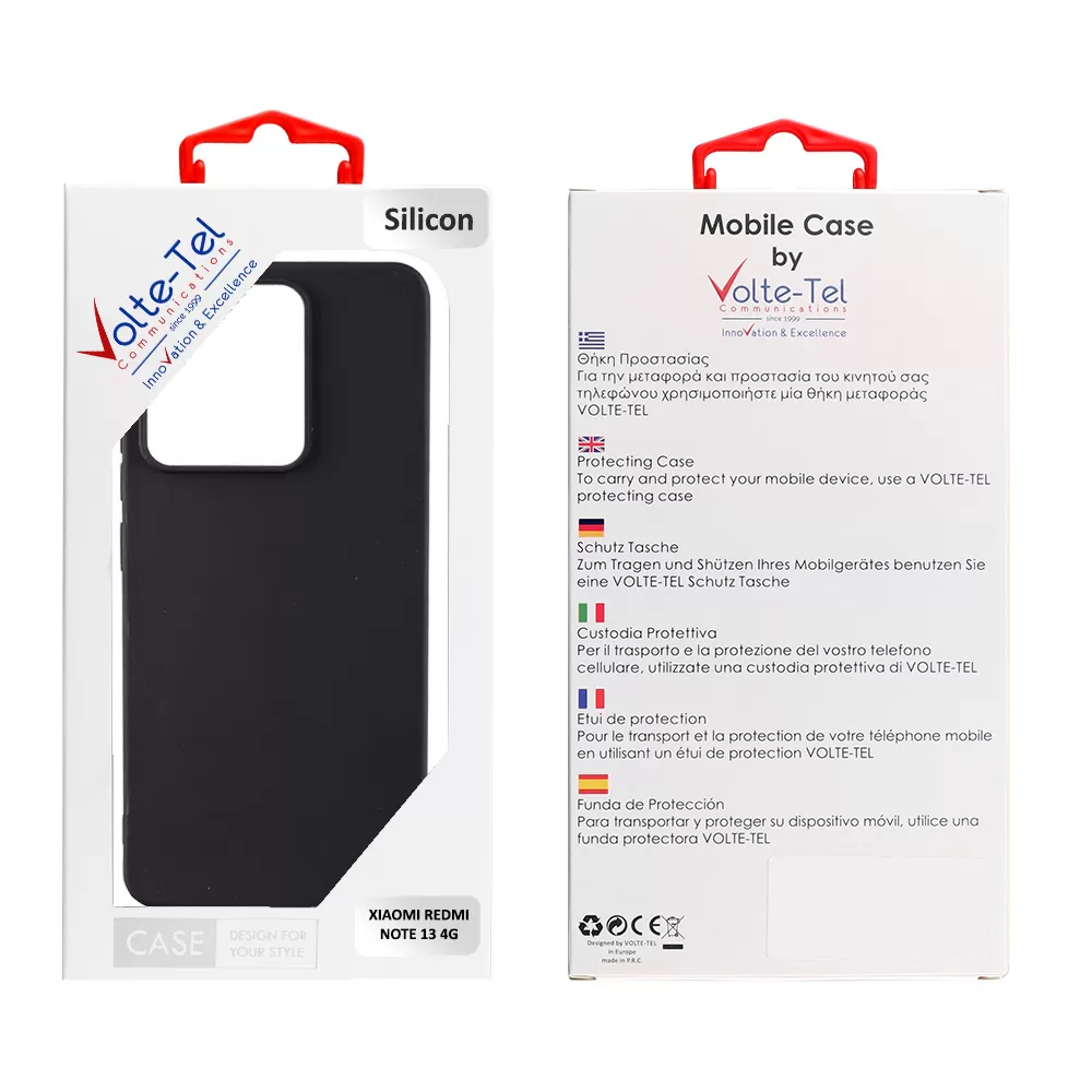 VOLTE-TEL SILICON TPU ΘΗΚΗ XIAOMI REDMI NOTE 13 4G 6.67in  CAMERA GUARD BLACK - Image 2