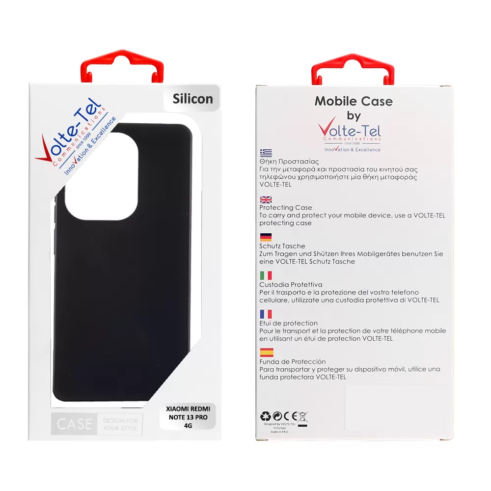 VOLTE-TEL SILICON TPU ΘΗΚΗ XIAOMI REDMI NOTE 13 PRO 4G 6.67in  CAMERA GUARD BLACK - Image 2