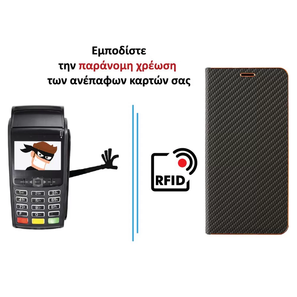IDOL 1991 ELITE PRO ΘΗΚΗ XIAOMI REDMI NOTE 12 5G 6.67in ANTI-RFID BOOK STAND BLACK - Image 5