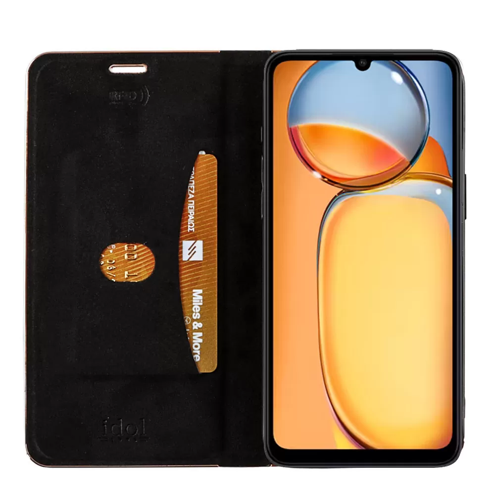 IDOL 1991 ELITE PRO ΘΗΚΗ XIAOMI REDMI 13C 4G/5G 6.74in  ANTI-RFID BOOK STAND BLACK - Image 6