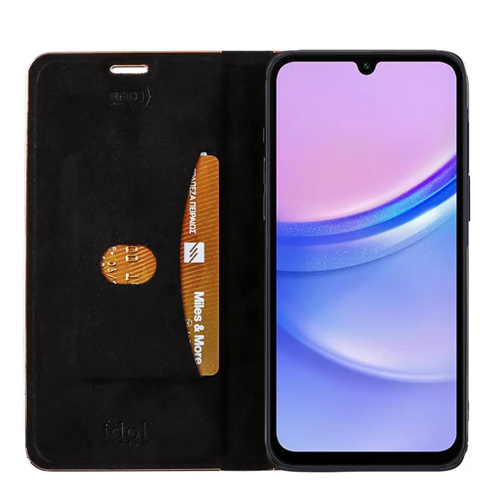 IDOL 1991 ELITE PRO ΘΗΚΗ SAMSUNG A15 4G A155/A15 5G A157 6.4in  ANTI-RFID BOOK STAND BLACK - Image 6