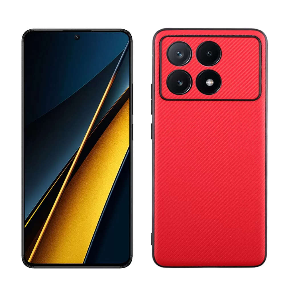 VOLTE-TEL CARBON LIFT ΘΗΚΗ XIAOMI POCO X6 PRO 5G 6.67in  FULL CAMERA PROTECTION RED - Image 5