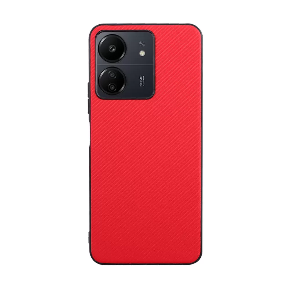 VOLTE-TEL CARBON LIFT ΘΗΚΗ XIAOMI REDMI 13C 4G/5G 6.74in  CAMERA GUARD PROTECTION RED - Image 6