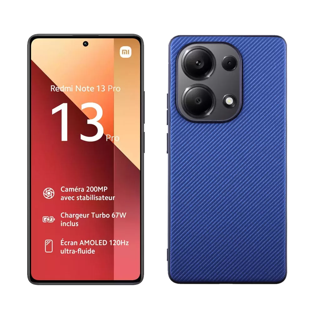VOLTE-TEL CARBON LIFT ΘΗΚΗ XIAOMI REDMI NOTE 13 PRO 4G 6.67in  CAMERA GUARD BLUE - Image 5