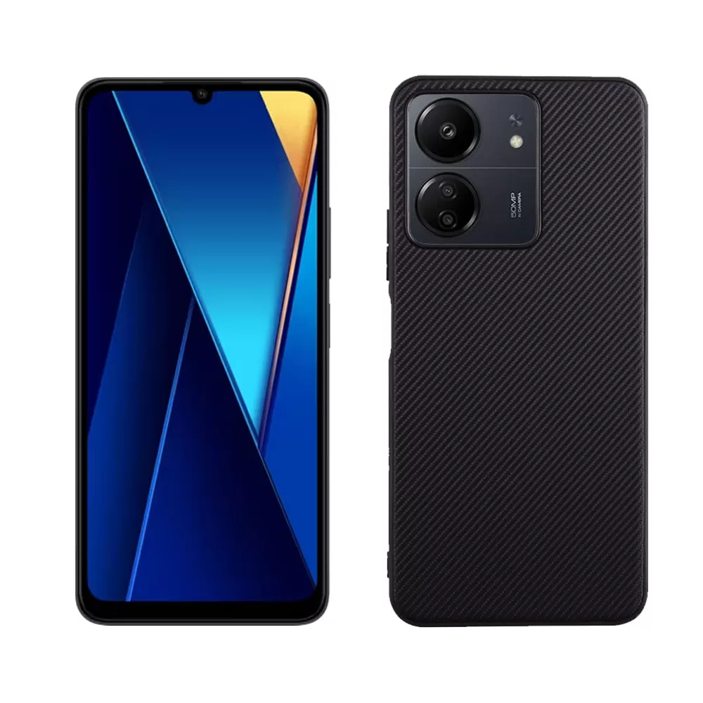 VOLTE-TEL CARBON LIFT ΘΗΚΗ XIAOMI POCO C65/ POCO M6 5G 6.74in  CAMERA GUARD PROTECTION BLACK - Image 5