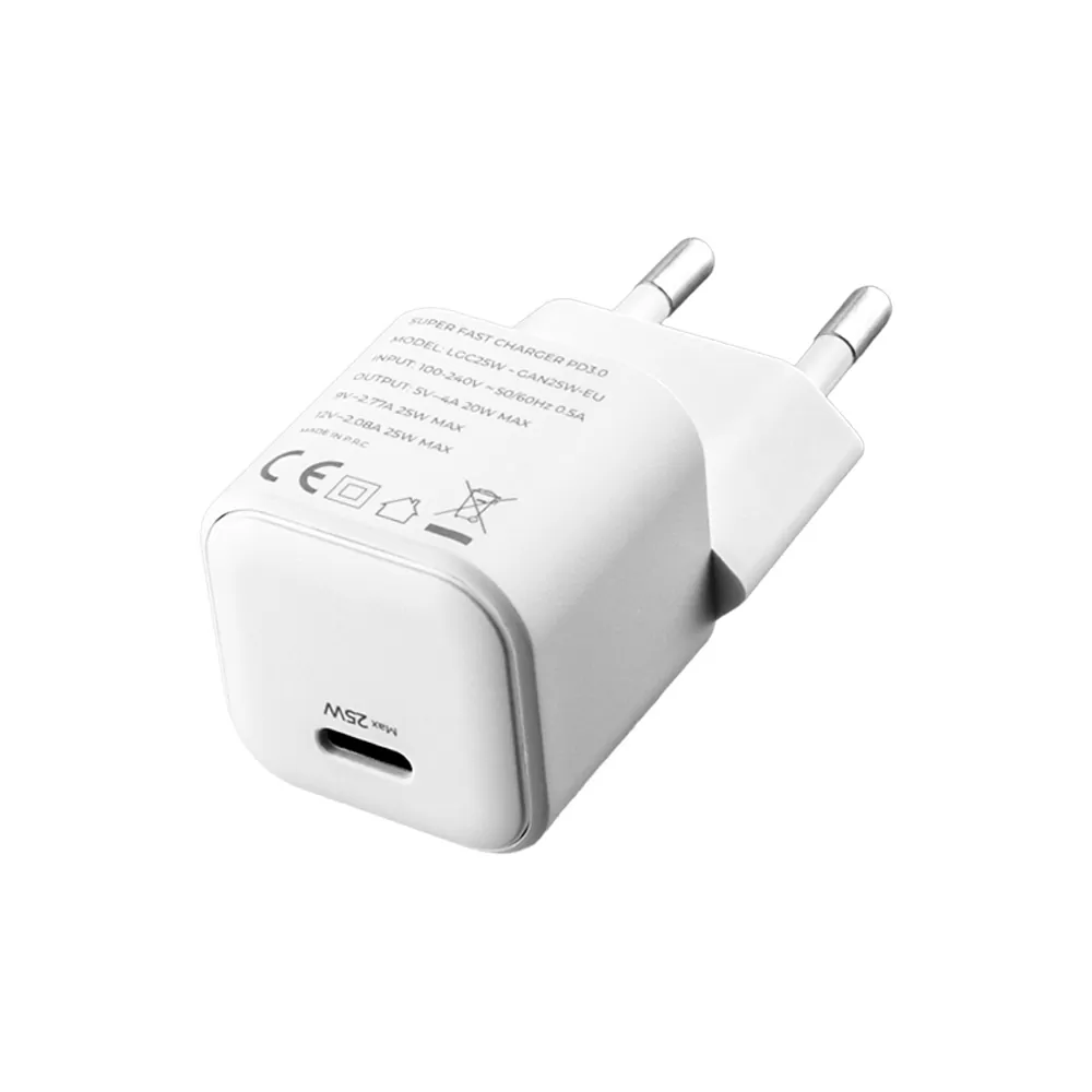 LIME TYPE C MINI GAN PD 3.0 SUPER FAST TRAVEL LGC25W 5V 4.0A/ 9V 2.77A 25W+ BRAIDED ΦΟΡΤΙΣΗΣ-DATA LBCL01 TYPE C TO LIGHTNING 30 - Image 12