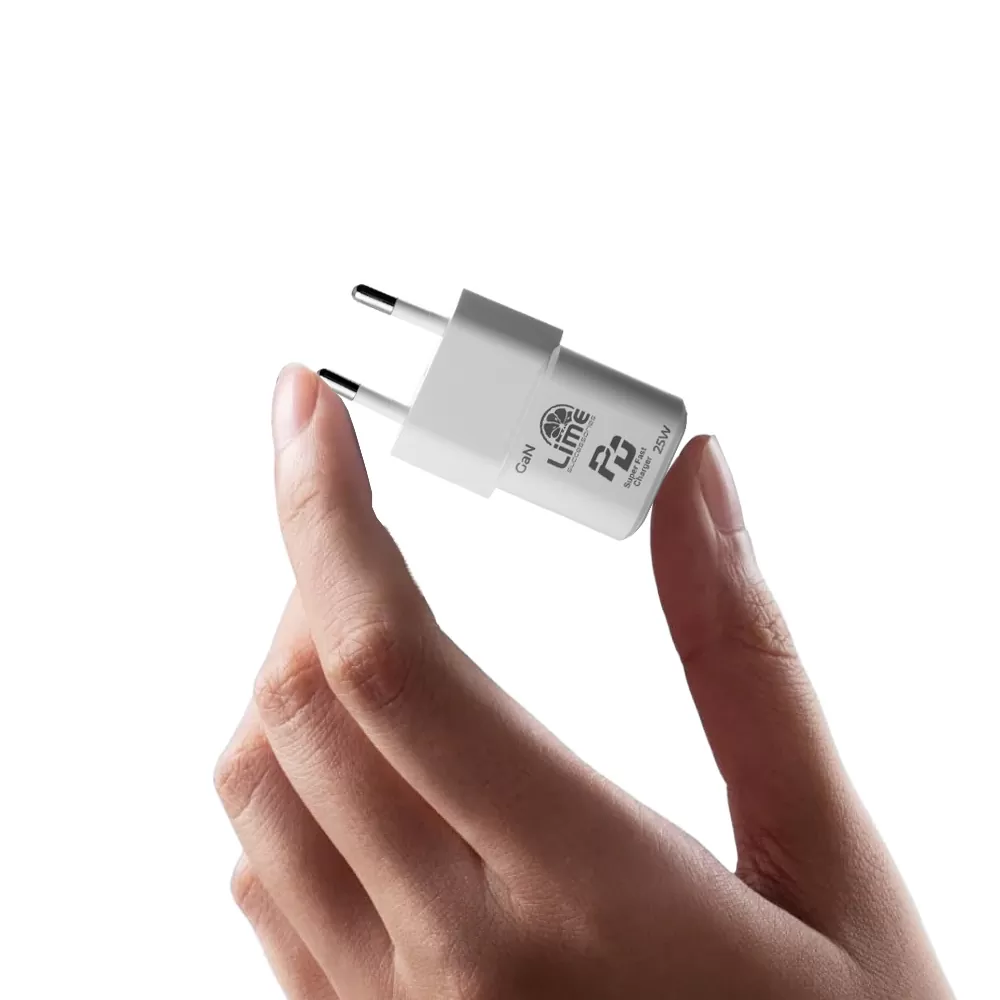 LIME TYPE C MINI GAN PD 3.0 SUPER FAST TRAVEL LGC25W 5V 4.0A/ 9V 2.77A 25W+ BRAIDED ΦΟΡΤΙΣΗΣ-DATA LBCL01 TYPE C TO LIGHTNING 30 - Image 8