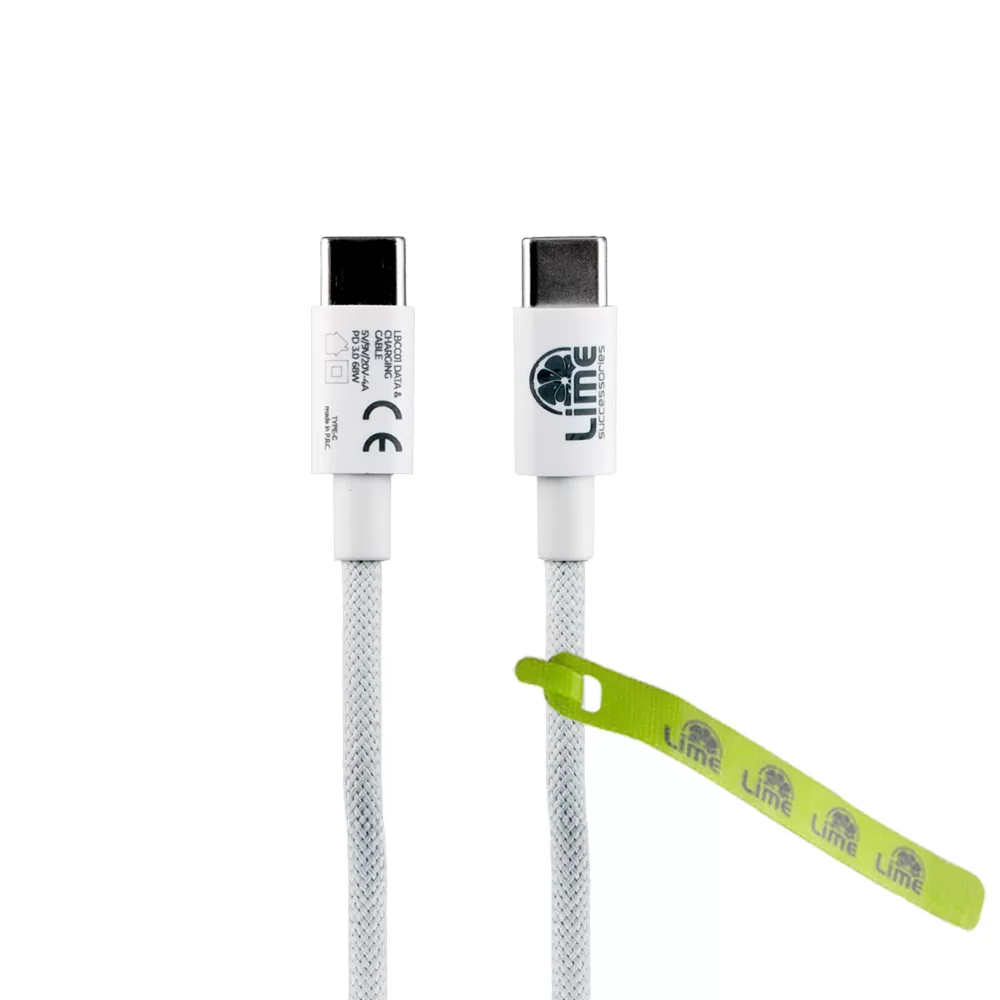 LIME TYPE C GAN PD 3.0 SUPER FAST TRAVEL QC 3.0 LGC45W 5V 4.0A /9V 4A 45W + ΦΟΡΤΙΣΗΣ-DATA LBCC01 TYPE C TO TYPE C 68W WHITE - Image 6