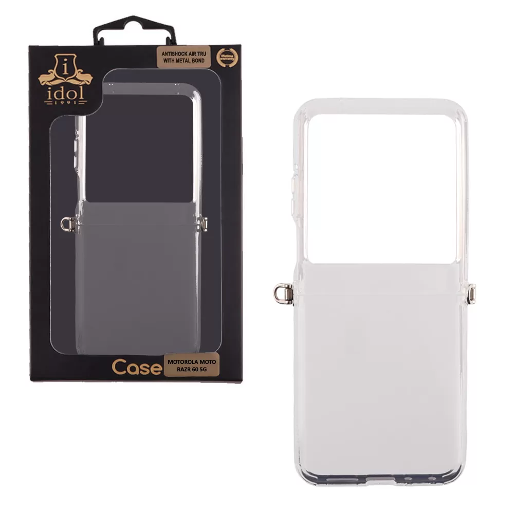 IDOL 1991 ANTISHOCK AIR TPU ΘΗΚΗ MOTOROLA MOTO RAZR 60 5G 6.9in  WITH METAL BOND CAMERA GUARD ΔΙΑΦΑΝΗ - Image 2