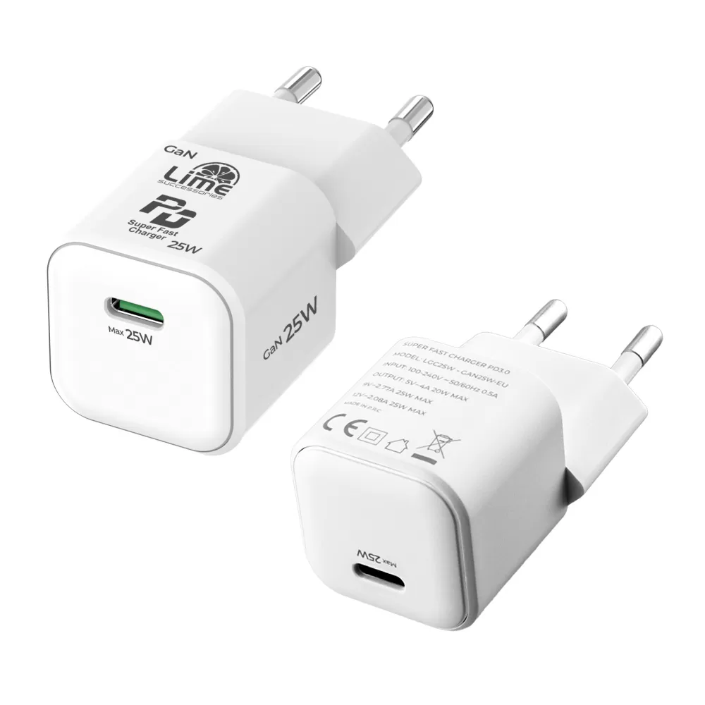 LIME TYPE C MINI GAN PD 3.0 SUPER FAST TRAVEL LGC25W 5V 4.0A/ 9V 2.77A 25W+ BRAIDED ΦΟΡΤΙΣΗΣ-DATA LBCC01 TYPE C TO TYPE C 68W - Image 11
