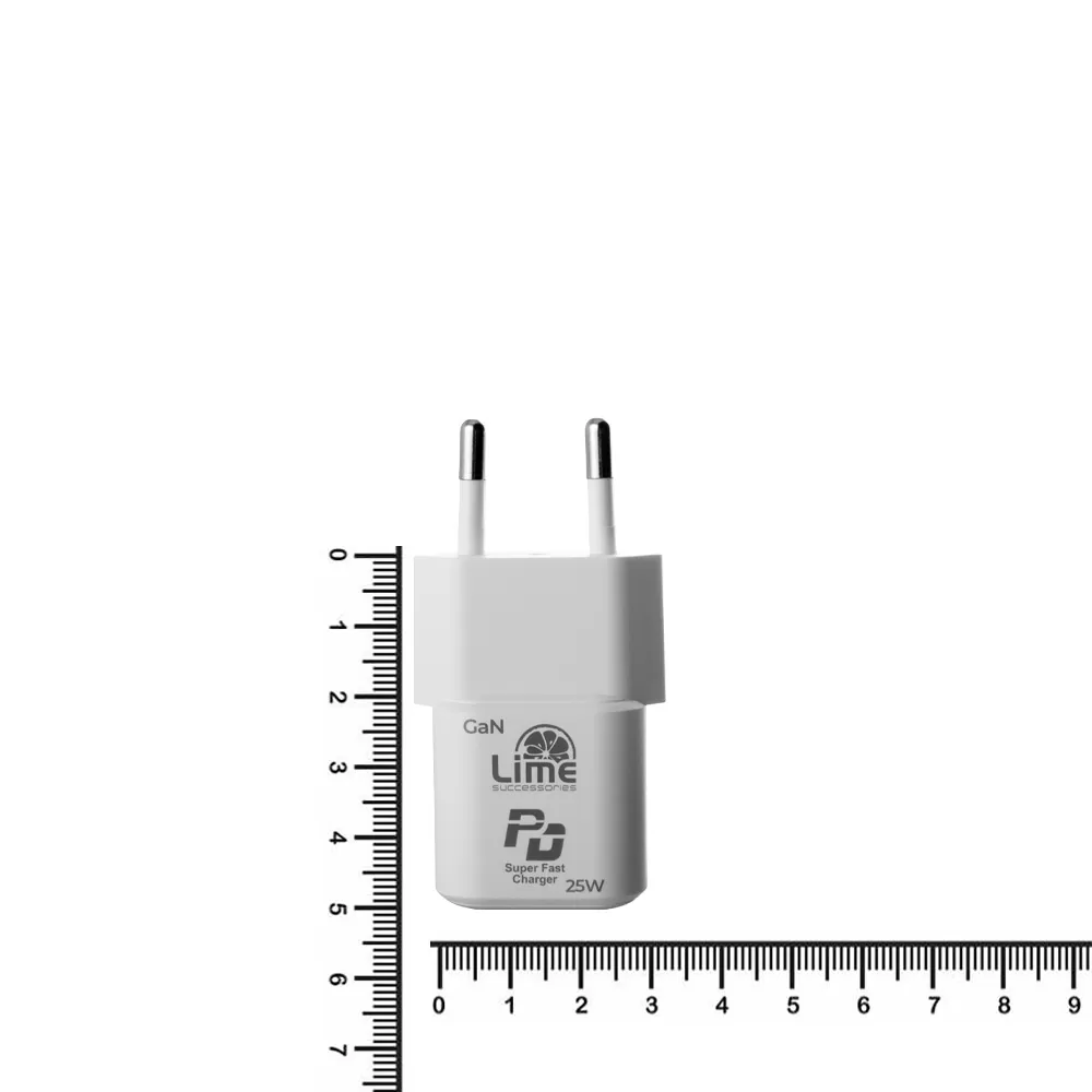 LIME TYPE C MINI GAN PD 3.0 SUPER FAST TRAVEL LGC25W 5V 4.0A/ 9V 2.77A 25W+ BRAIDED ΦΟΡΤΙΣΗΣ-DATA LBCC01 TYPE C TO TYPE C 68W - Image 6