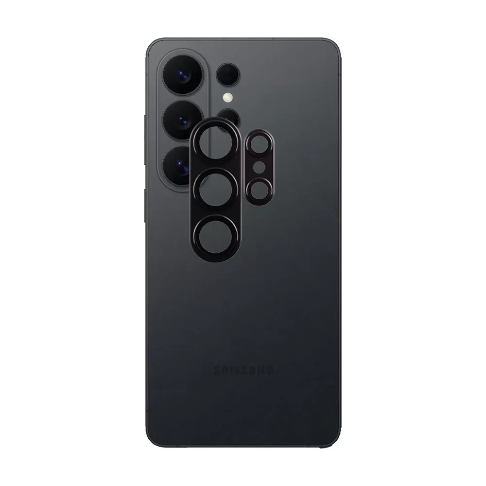 VOLTE-TEL CAMERA GLASS COVER SAMSUNG S26 ULTRA 5G 6.9in 9H 0.30MM 3D AR ALUMINIUM-ELECTROPLATING FRAME BLACK - Image 5